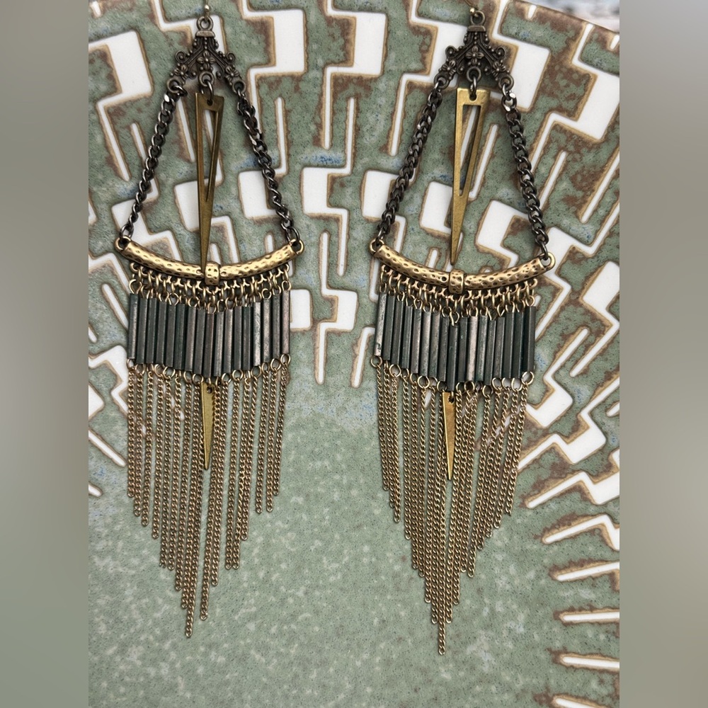 Big Long Sexy Boho Fringe Earrings